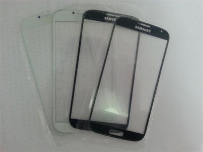 手机显示屏-厂家直销 三星I9500 S4手机玻璃镜面盖板 液晶触摸屏外屏 批发.